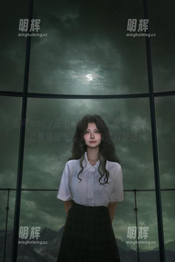 wendydydydy_酱油 当Wendy遇上黑猫妹妹:全套原图,简直是猫咪与萌妹子的梦幻联动!