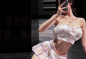 微密圈 – 黎允熙baby与她那件神奇的绿色漏背裙，免费图包，你敢不下载？